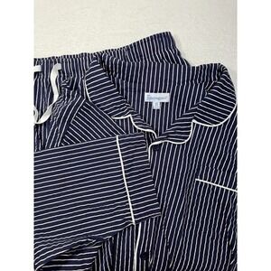 Mens 4X Striped Blue & White Sleep Pajama Set Loungewear Pajamagram Old Money